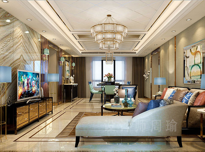 苦瓜日B视频世纪江尚三室两厅168平装修设计效果欣赏